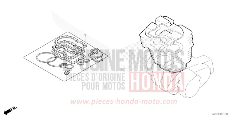 TROUSSE DE JOINT A de Africa Twin DCT DARKNESS BLACK METALLIC (NH463) 2021